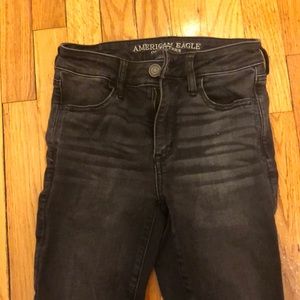 American eagle high-waisted black skinny jeans